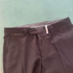 Hugo Boss Black and White Patterned Trousers